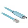 Delock Adapter USB 2.0 Typ-A Stecker auf Seriell RS-232 RJ45 Stecker 2m blau