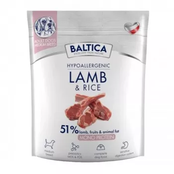 BALTICA Nutraceutic Hypoallergenic M Lamm mit Reis - Trockenfutter für Hunde - 1kg