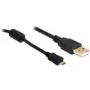 USB-Kabel DeLOCK USB 2.0 A auf USB-Micro-B 3m Schwarz