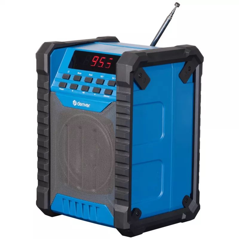 Denver WRB-60 FM-Transmitter Bluetooth Blau, Grau