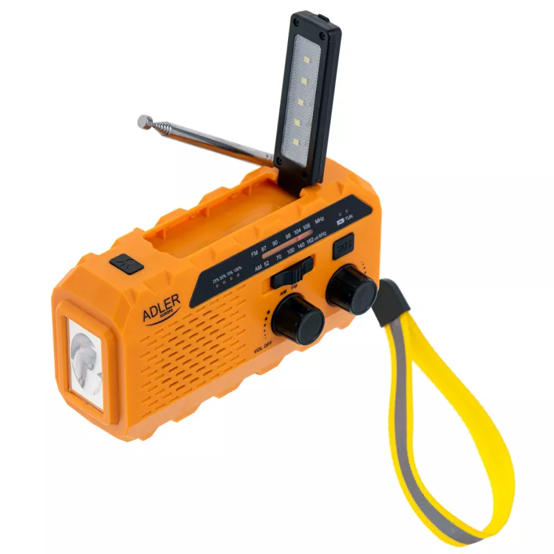 Tragbares Radio Adler AD 1197 mit Taschenlampe und Alarmfunktion