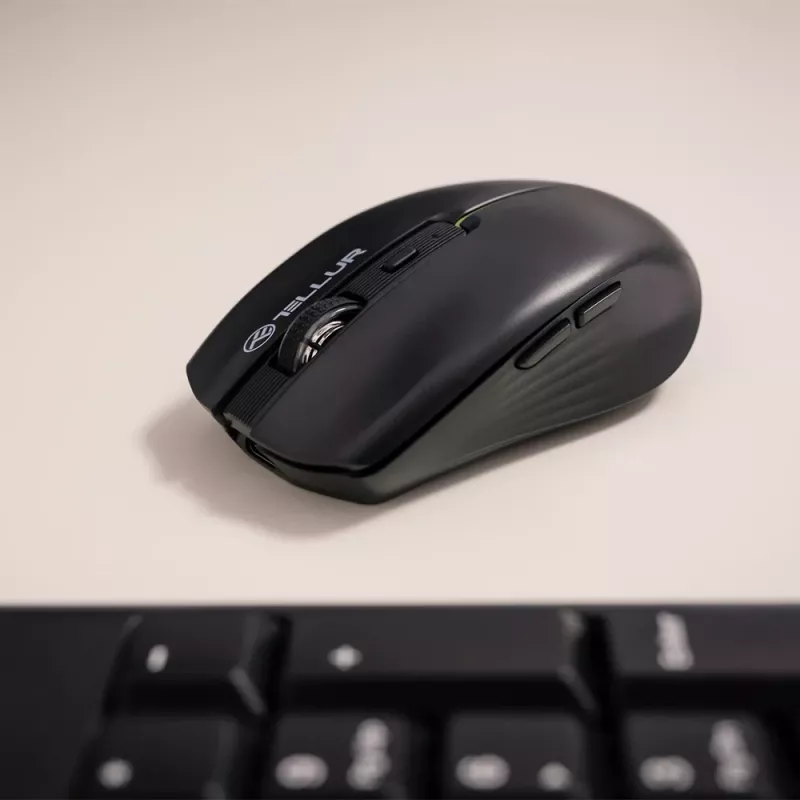 Tellur Silent Click Wireless Maus Schwarz