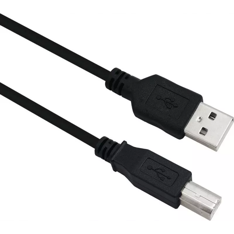 USB-Kabel Helos 288306 USB 2.0 3m USB A USB B Schwarz