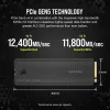 CORSAIR MP700 PRO - SSD - 1TB - intern - M.2 2280 - PCI Express 5,0 x4 (NVMe) - 256-Bit-AES (CSSD-F1000GBMP700PRO)
