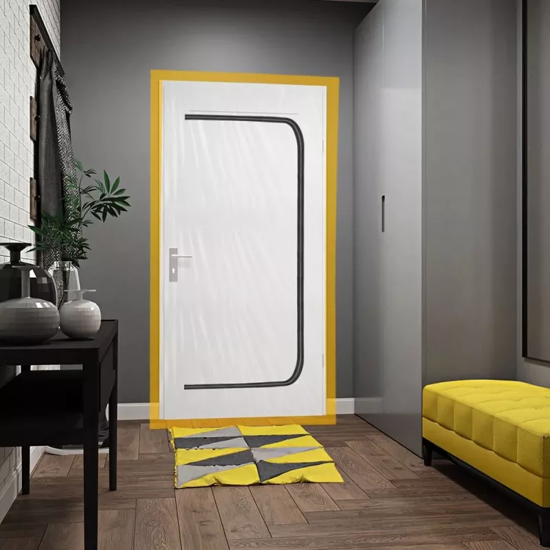 Staubschutztür Renovierung XXL, Staubvorhang 230 x 135 Tür