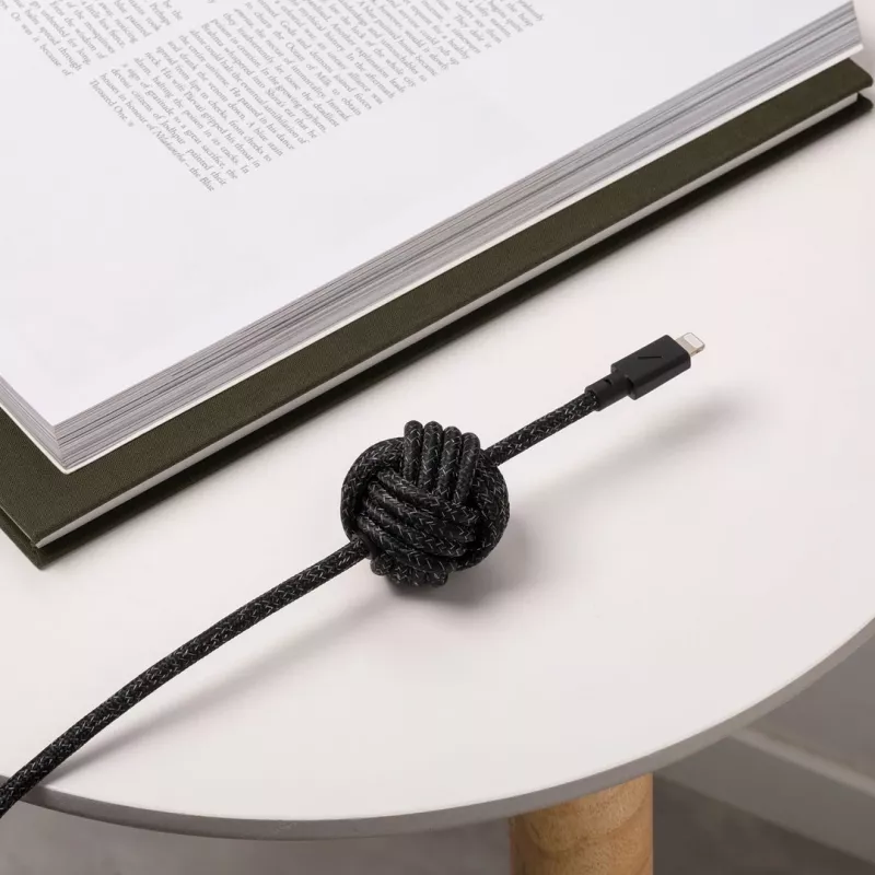 USB-C-auf-Lightning-Kabel Native Union Night Kabel 3 m – Schwarz/Grau, 3 m Länge