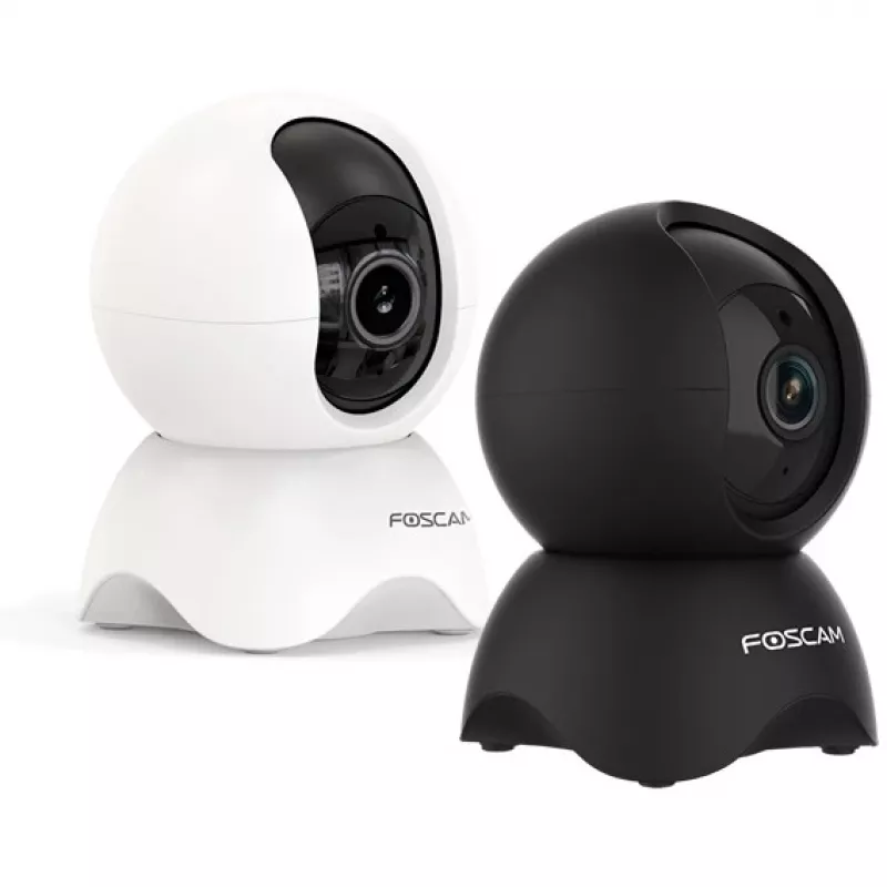 IP-Überwachungskamera Foscam X5-WB Glühbirne Indoor Tisch 2560×1920, Wi‑Fi & Ethernet, 6-fach Digitalzoom