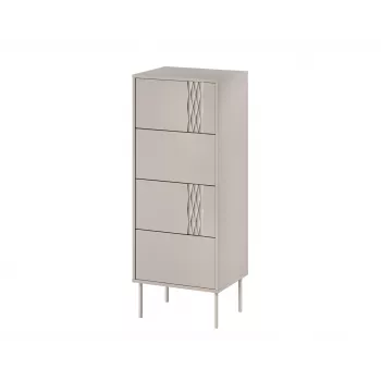 Cama 4S TRESSE Kommode 50x40x125 Kaschmir matt