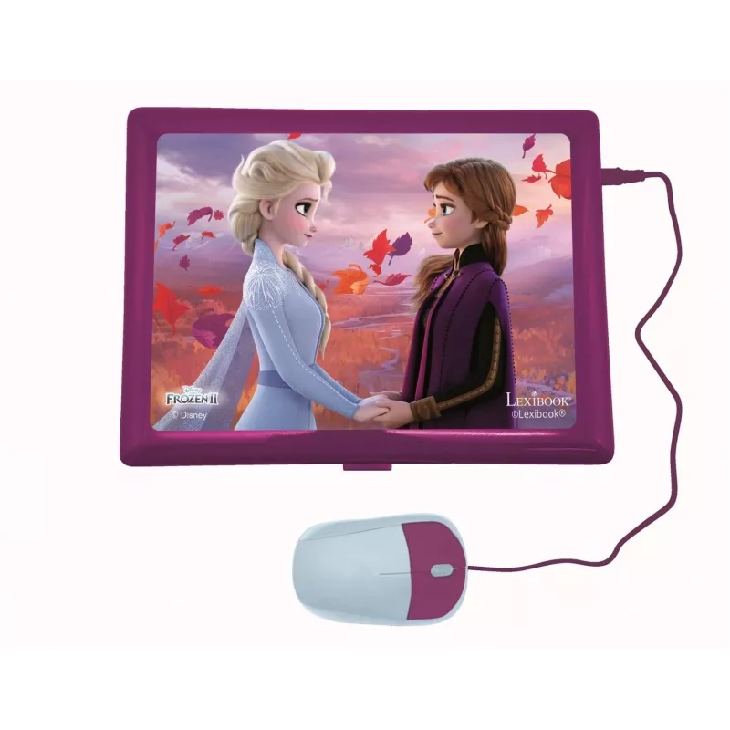 Lexibook JC598FZi17 Disney Frozen zweisprachiger Lern-Laptop, PL/EN, 124 Aktivitäten