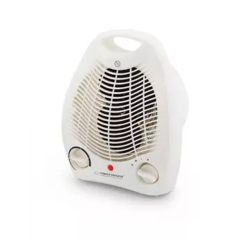 Elektrische Raumheizung ESPERANZA EHH011 1000/2000 W, weiß, einstellbarer Thermostat, Drehregler