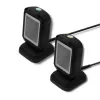 Fester 1D/2D-Barcodeleser QOLTEC 50864, LED-Sensor, USB (kabelgebunden), schwarz, 145×85×80 mm