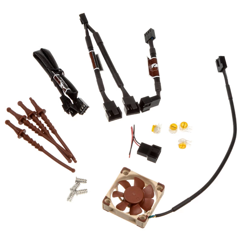 Noctua NF-A4x10 PWM Lüfter 40x10 mm, 12 V, PWM, 1000–5000 RPM, 8.9 m³/h, SSO-Lager, rot/beige