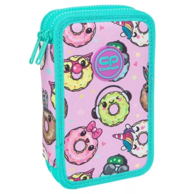 Federmäppchen Coolpack Jumper 2 – Doppelstock-Design, Reißverschluss, Stoffoberfläche