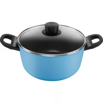 Bratpfanne Ballarini Caprera 2H 24 cm, antihaftbeschichtet, blau