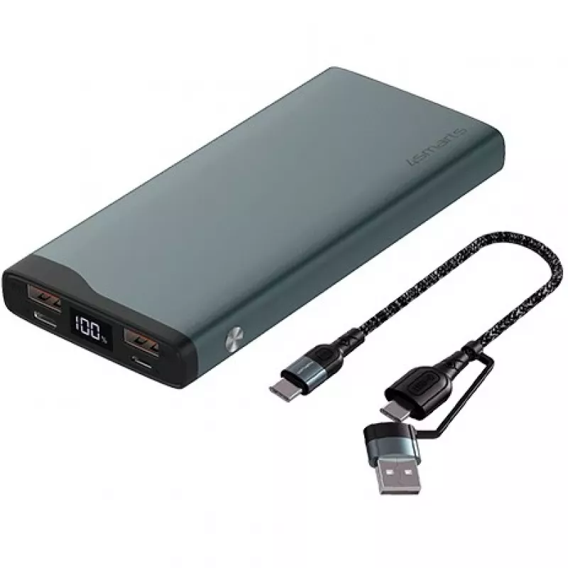 4Smarts Powerbank VoltHub Pro 10000mAh 22.5W mit Quick Charge, PD gunmetal *Select Edition*