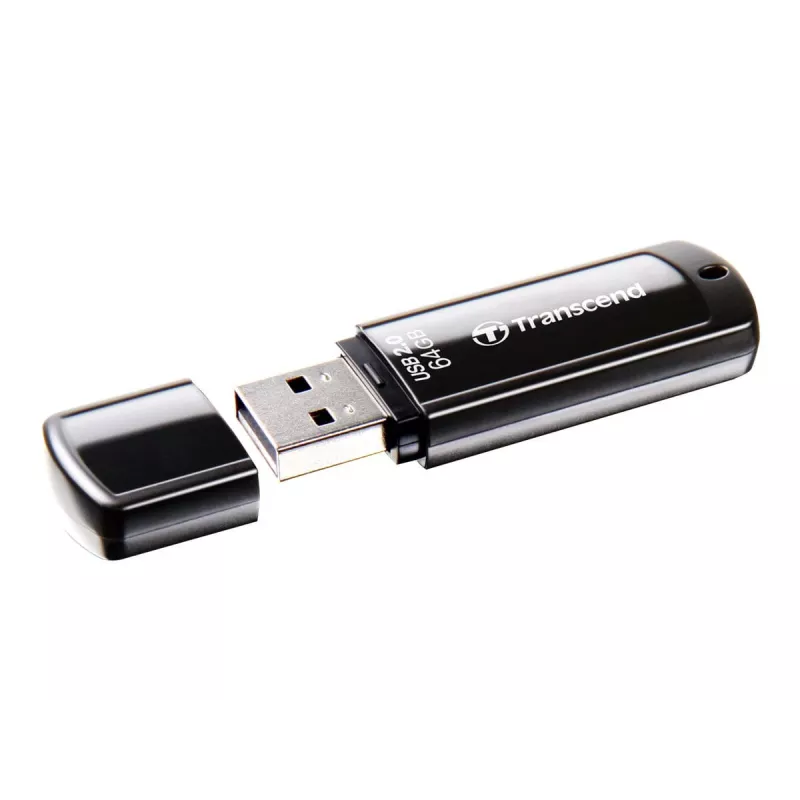 USB Flash Drive Transcend JetFlash 350 64GB, USB 2.0, Schwarz