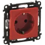 Legrand 753129 Schuko-Steckdose mit erhöhtem Berührungsschutz Valena Life Rot (753129)