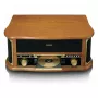 Riemengetriebener Audio-Plattenspieler Lenco TCD-2551WD Wood – Bluetooth, CD, Kassette, AM/FM, USB-Kodierung, 33/45/78 U/min