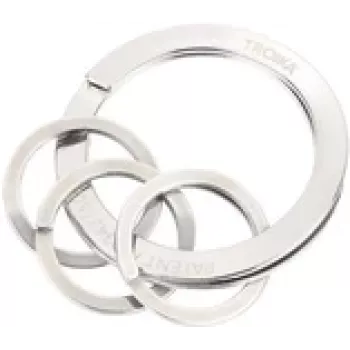Schlüsselring TROIKA NAIL GUARD Silber Edelstahl 6 mm Höhe 3,5 cm Durchmesser