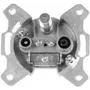 TV-Koaxial-Antennensteckdose Televes SD33ST-DC Silber für Wandmontage