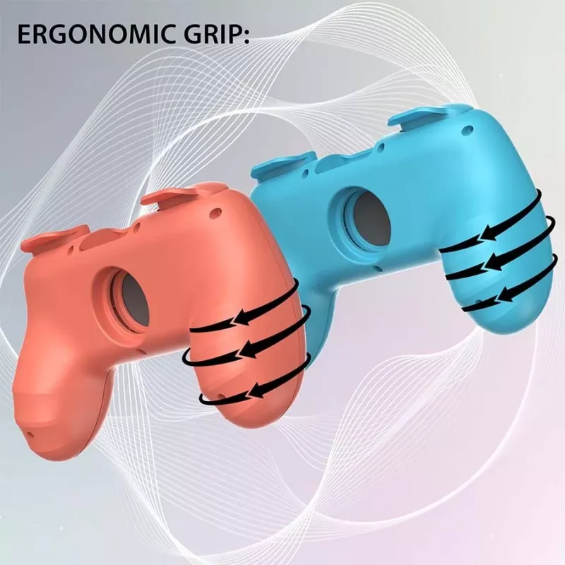 Controller-Griff Subsonic Joy-Cons Komfortgriff Switch & Switch 2 Pink Türkis