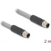 DeLOCK Sensor-/Aktorkabel 2 m RST M12 Grau 80533