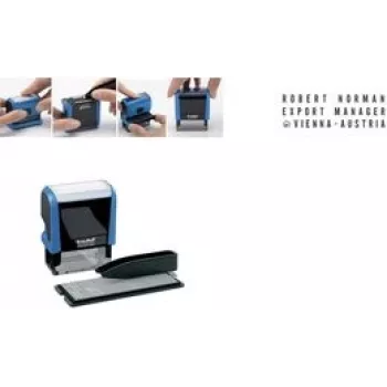 Textstempel trodat Printy Typo 4911T — selbstfärbender Textstempel, 3 Zeilen