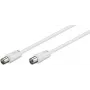 Microconnect COAX050W Koaxialkabel 5 m Weiß