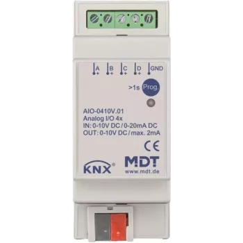 MDT AIO-0410V.01 Schaltaktor 4-fach, 2TE, REG, 0-10V (AIO-0410V.01)