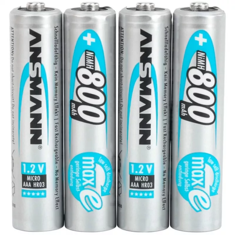 1x4 Ansmann maxE NiMH wiederaufladbare Batterie Micro AAA 800 mAh 5035042