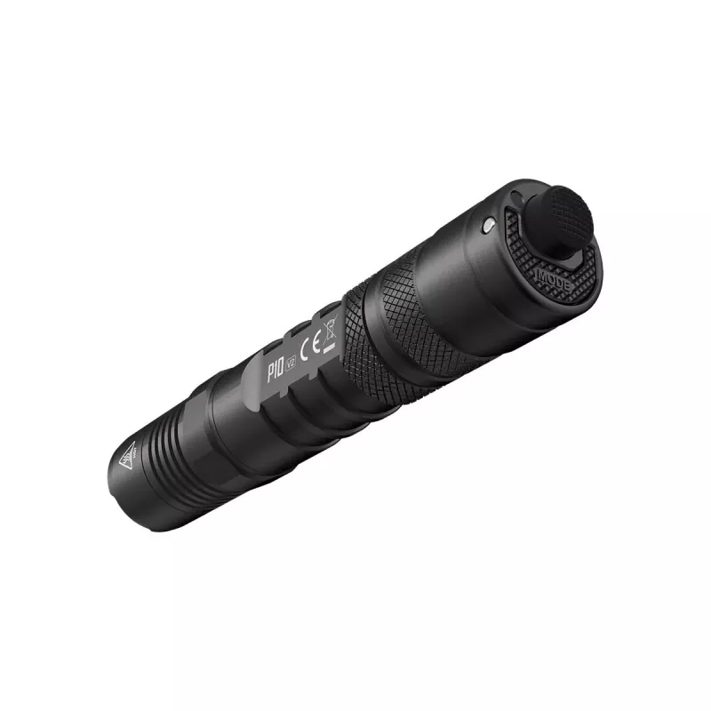 Taktische Taschenlampe Nitecore P10 V2 — 1000 lm, IP68 wasserdicht, stoßfest, 95 g, 18650/CR123 kompatibel