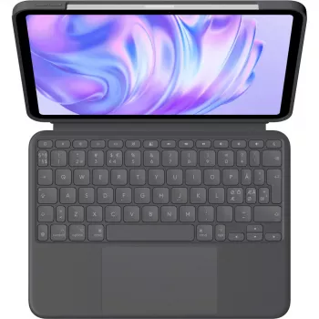 Tastatur Logitech Combo Touch QWERTY Dänisch Finnisch Norwegisch Schwedisch Smart Connector Graphite
