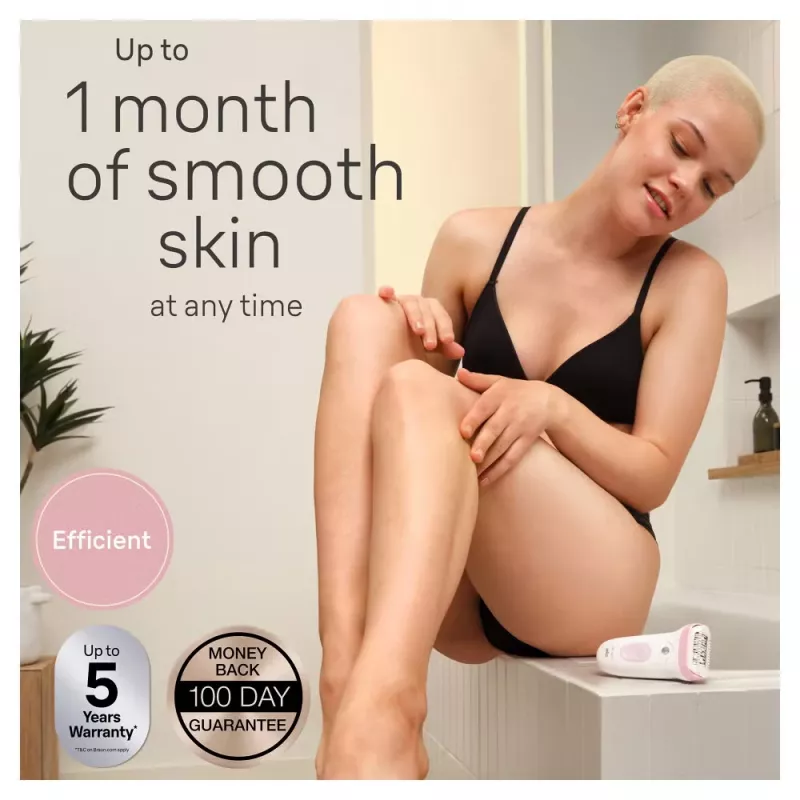 Braun Silk-epil 7 SE7-060 Epilierer, 40 Pinzetten, pink/weiß