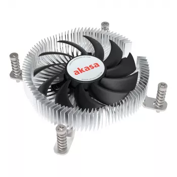 Hybridkühler Akasa Intel LGA1700 7,5 cm Aluminium Schwarz