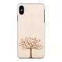 man and wood Handyhülle für iPhone XS Max – Apfelbaumholz, schwarz