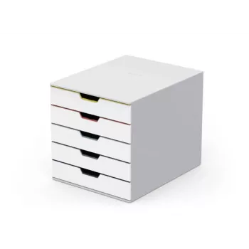 Durable VARICOLOR Mix 5 Aktenschrankbox Kunststoff Mehrfarbig Weiß 762527