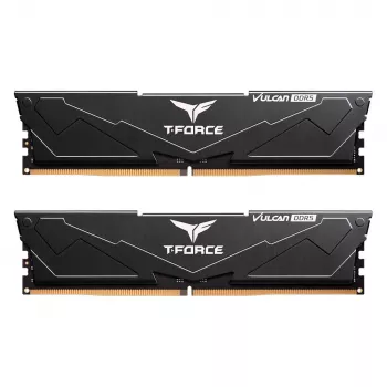 T-FORCE Vulcan - DDR5 - Kit - 32 GB: 2 x 16 GB - DIMM 288-PIN - 3000 MHz / PC5-48000 - CL30 - 1,35 V - ungepuffert - On-Die-ECC - Schwarz (FLBD532G6000HC30DC01)
