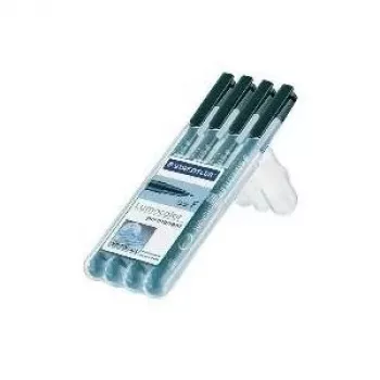 Permanentmarker Staedtler Lumocolor 318-9WP4HZ — schwarz, wasserfeste Spitze
