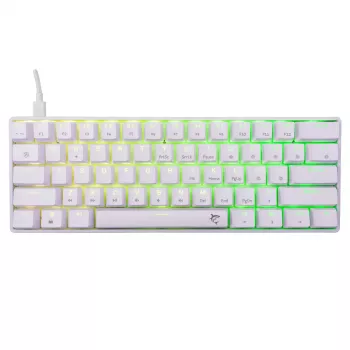 Mechanische Tastatur White Shark Shinobi-2 Brown Switch US-Layout — kompaktes Design, Brown-Switches