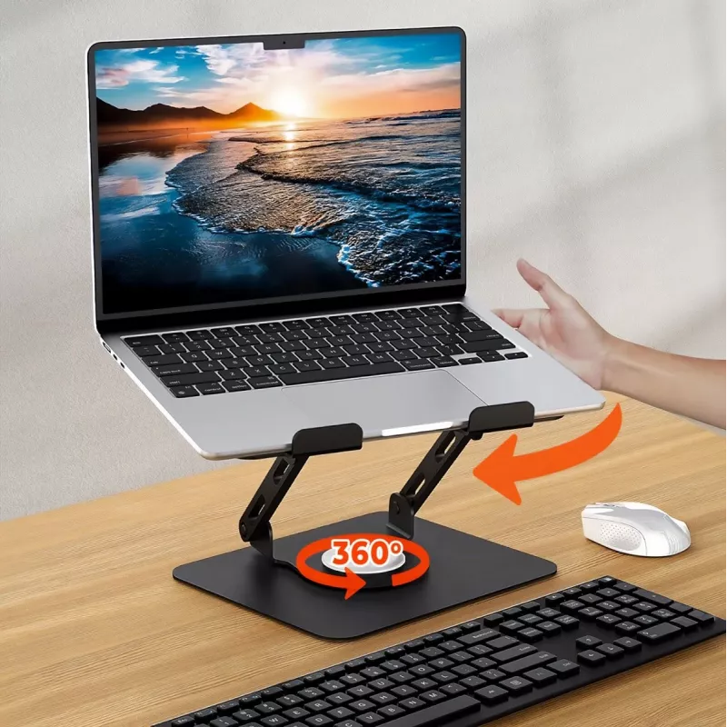 Laptopständer MEDIA-TECH MT2662 – höhenverstellbar, faltbar aus Aluminium für 10–17 Zoll Laptops