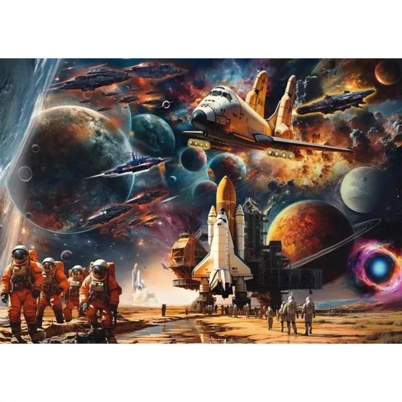 Puzzle schmidt spiele Michele Farella 1000 Teile — Weltraumreise-Illustration