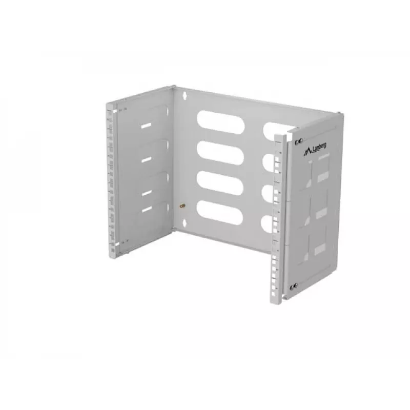 Wandmontage 19 Zoll Rack LANBERG 8U, Tiefe 497×400/240 mm, grau
