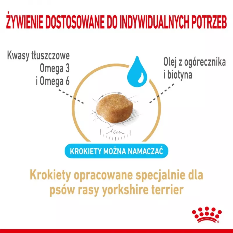 Trockenfutter für Hunde Royal Canin Yorkshire Terrier 8+ 3 kg — Geflügel, für ältere Yorkshire Terrier, Protein 29%, Fett 18%