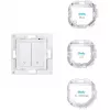 Wandschalter Shelly WS2 2-Kanal Weiß — Shelly WS2 wandmontierter 2-Kanal-WLAN-Schalter