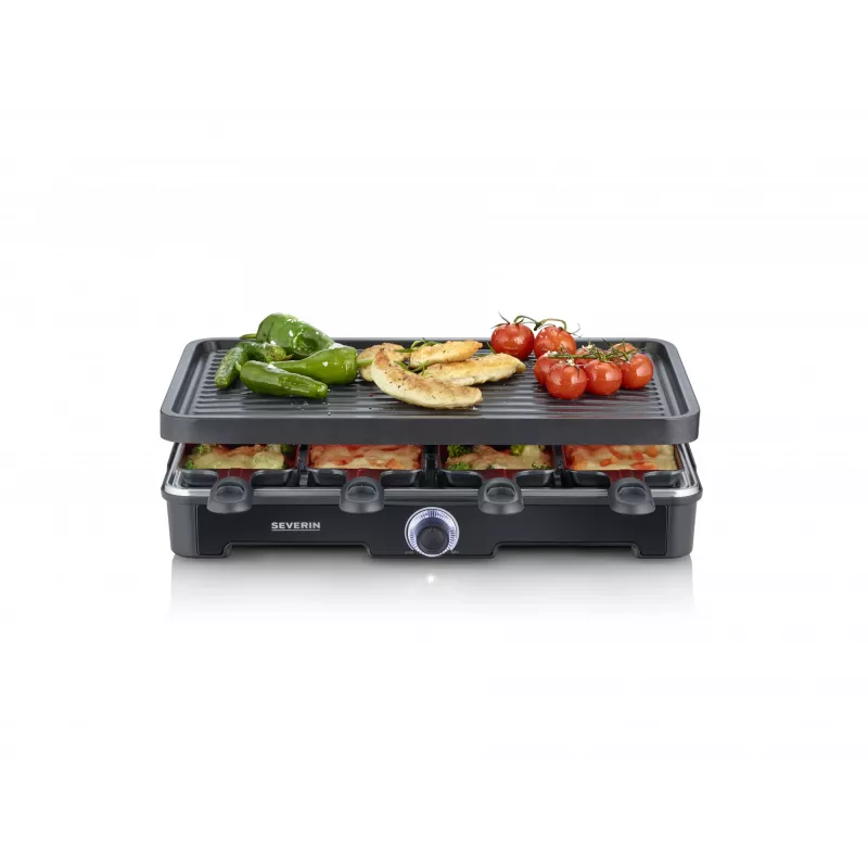 Raclette-Grill Severin RG 9670 8 Personen 1400 W Schwarz
