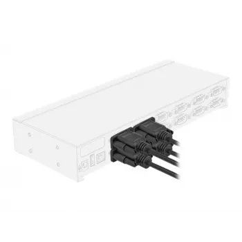 Serielles Kabel DeLOCK 86605 Schwarz 2m RS-232 Sub-D9