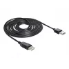 USB-Kabel DeLOCK EASY-USB 2.0-A 5m Schwarz