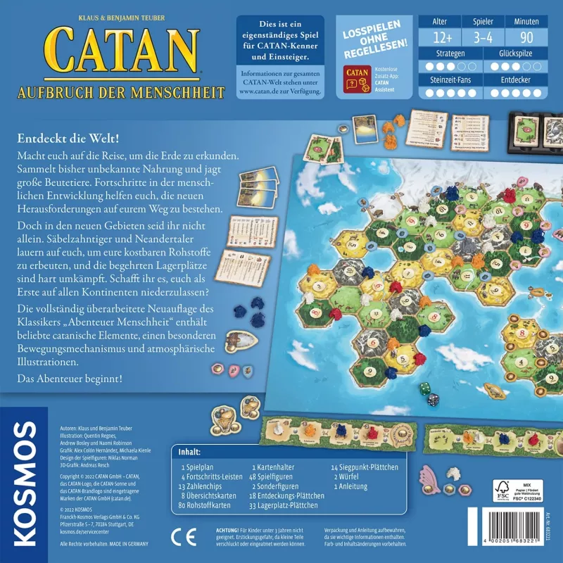 CATAN - Aufbruch der Menschheit, Brettspiel
