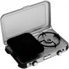 Tragbarer Grillkocher Campingaz 2213311 — 2 Zonen, 5,4 kg, 490×350 mm, schwarz/grau/silber