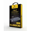 Gembird A-CM-COMBO7-01 Notebook-Dock/Port-Replikator USB 3.2 Gen 1 (3.1 Gen 1) Typ-A Grau